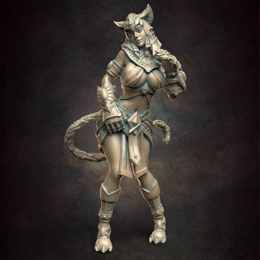 Cat Princesses from "Golems of Egypt" by Red Clay Collectibles Miniatures