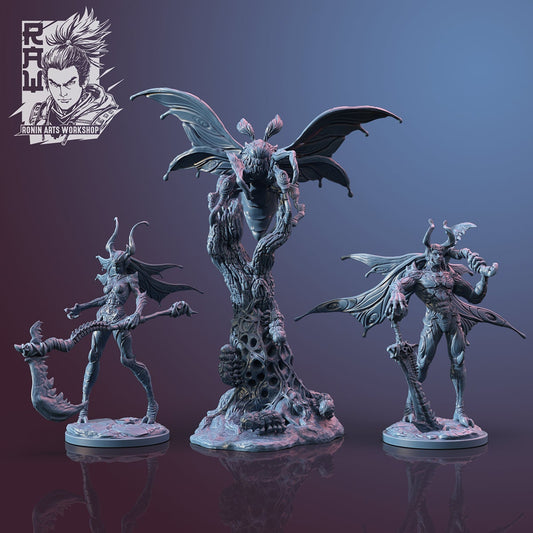 Moth Warriors Heralds of Light by Ronin Arts Workshop 35mm Miniatures