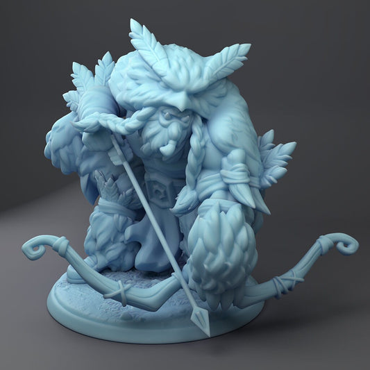 Owlbear & Bugbear Hunter from "Monster Hunters" by Twin Goddess Miniatures
