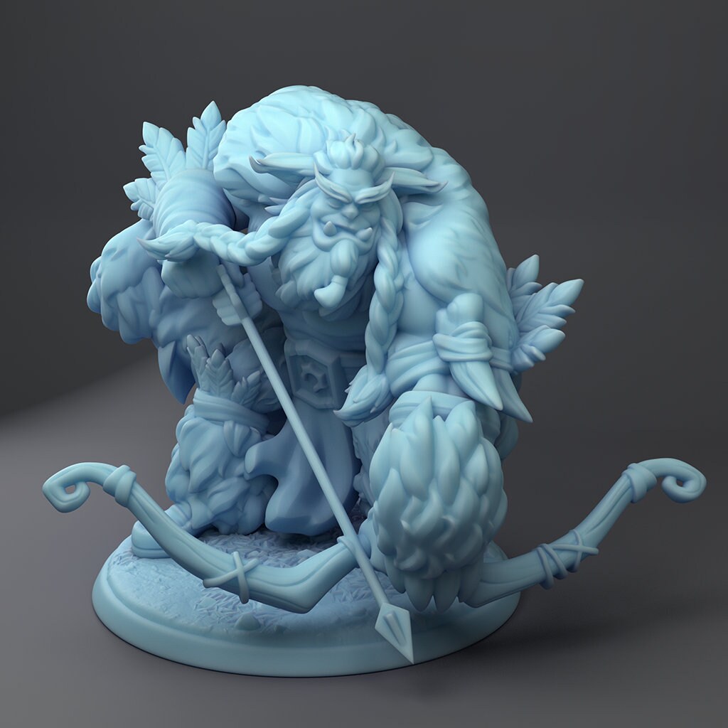 Owlbear & Bugbear Hunter from "Monster Hunters" by Twin Goddess Miniatures