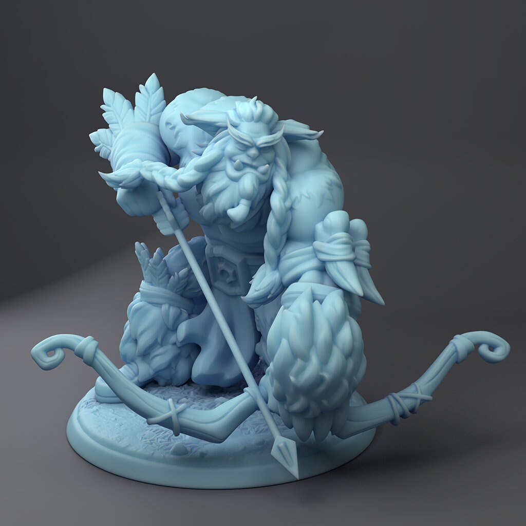 Owlbear & Bugbear Hunter from "Monster Hunters" by Twin Goddess Miniatures