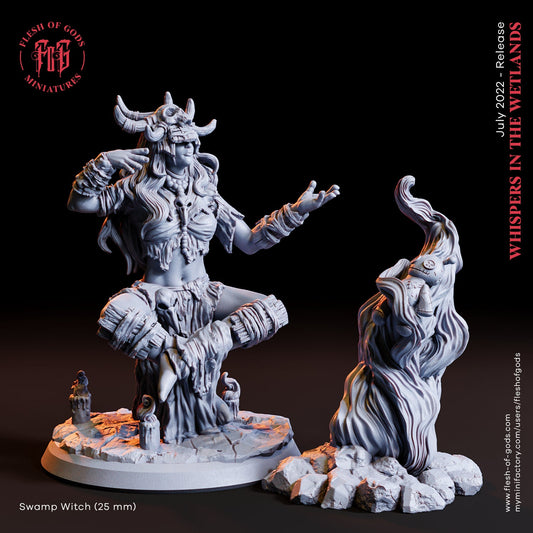 Swamp Witch from "Whispers in the Wetlands" from Flesh of Gods Miniatures