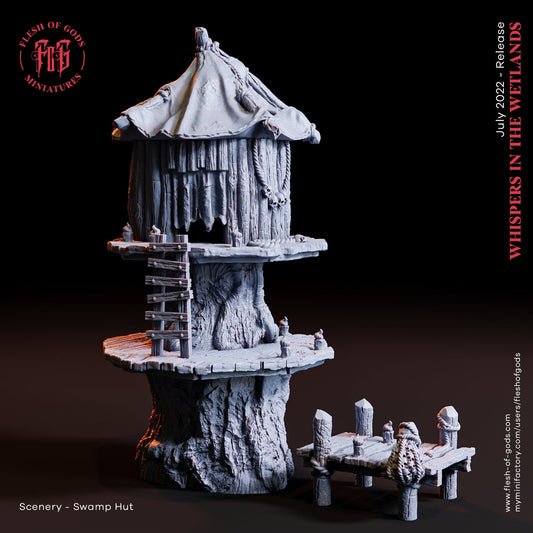 Swamp Hut from "Whispers from the Wetlands" by Flesh of Gods Miniatures