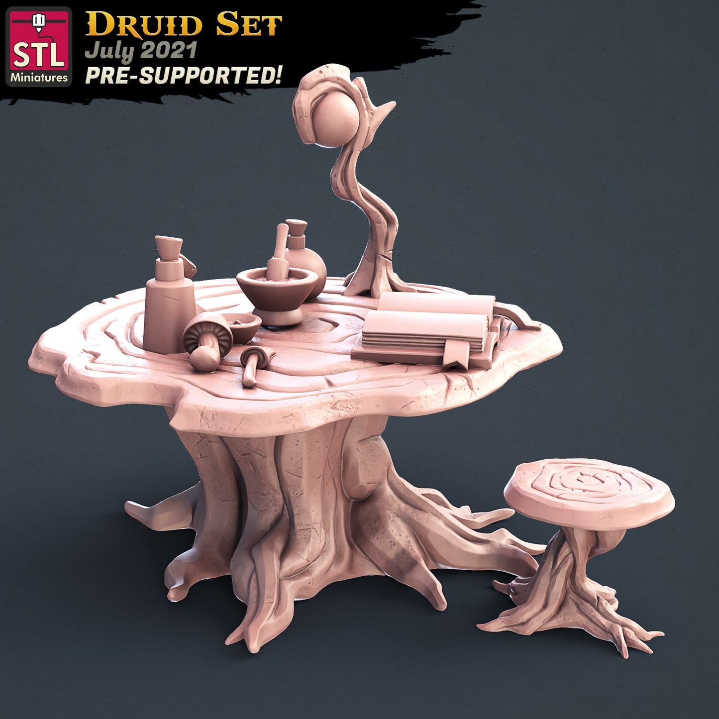 Druid Set by STL Miniatures