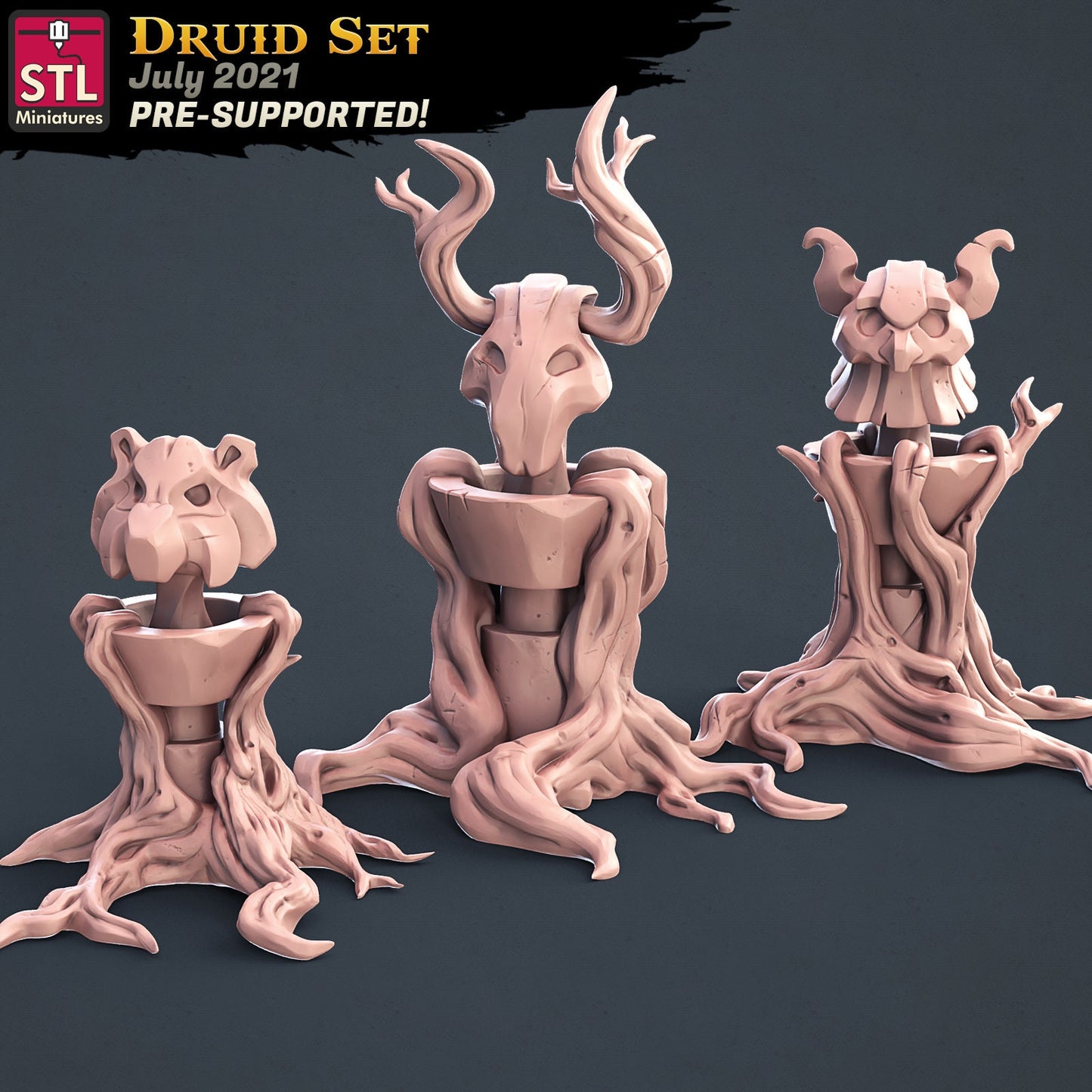 Druid Set by STL Miniatures