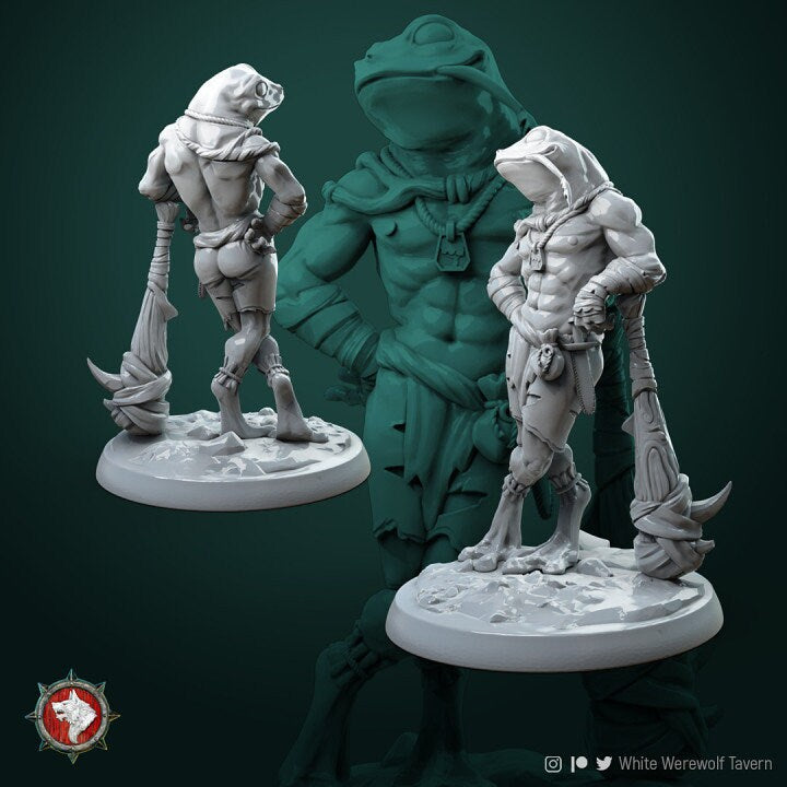Froggls from "Circle of Druids" by White Werewolf Tavern Miniatures