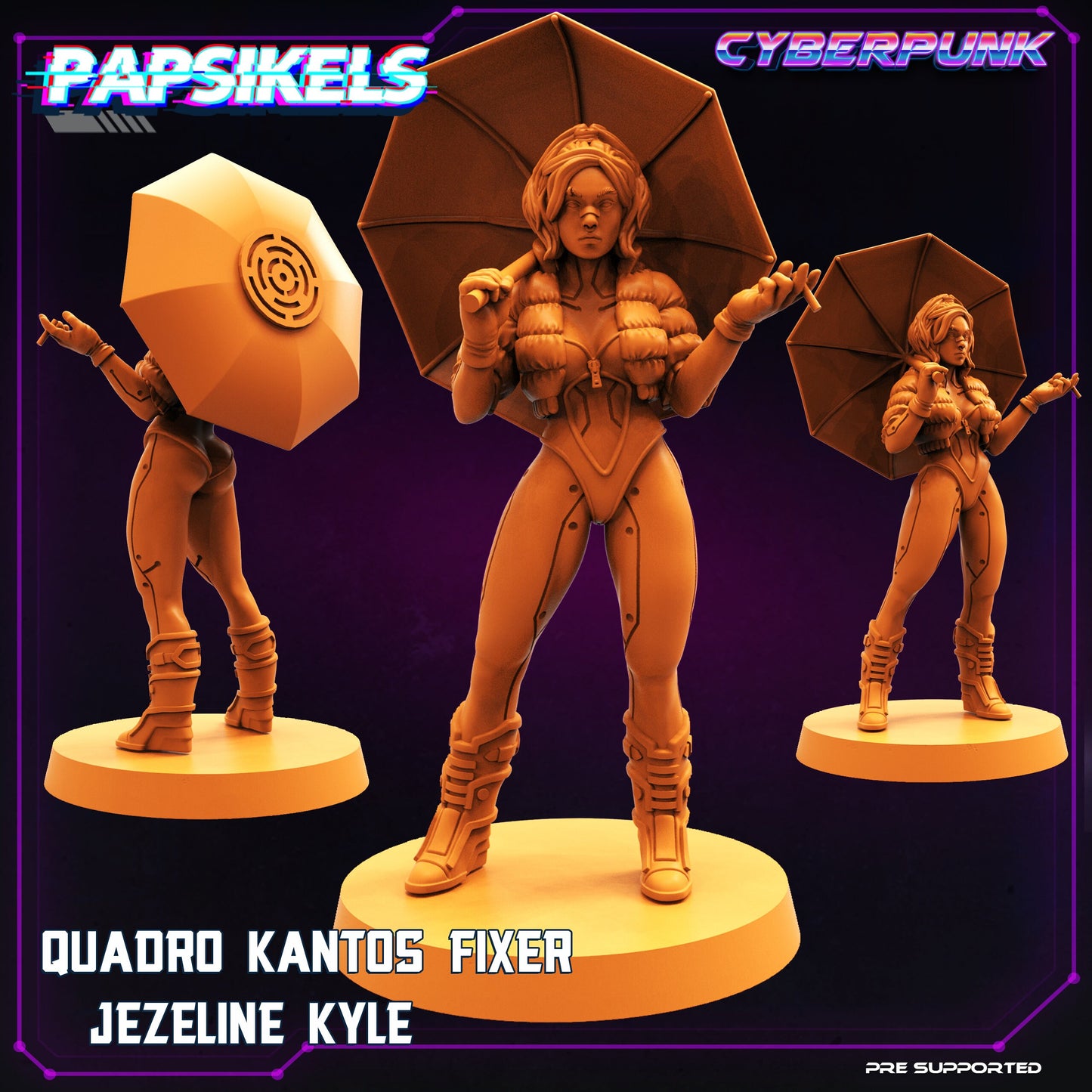 Quadro Kantos Street Gang by Papsikels Cyberpunk Miniatures