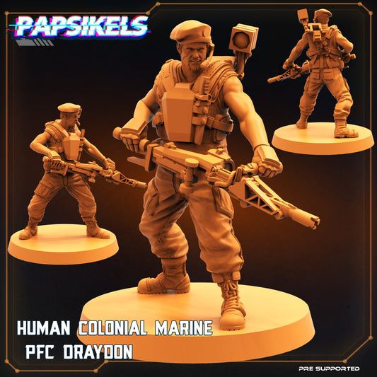Human Colonial Marines from Space Rambutan by Papsikels Miniatures