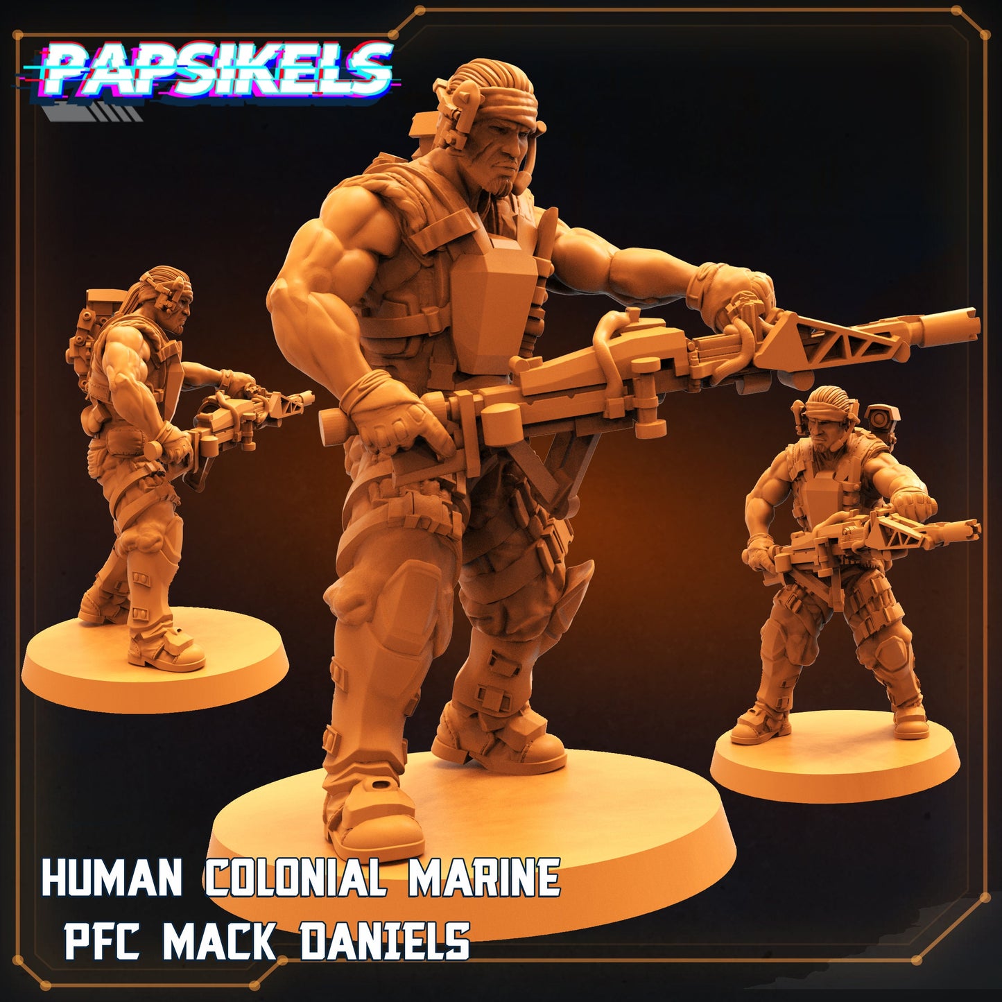Human Colonial Marines from Space Rambutan by Papsikels Miniatures