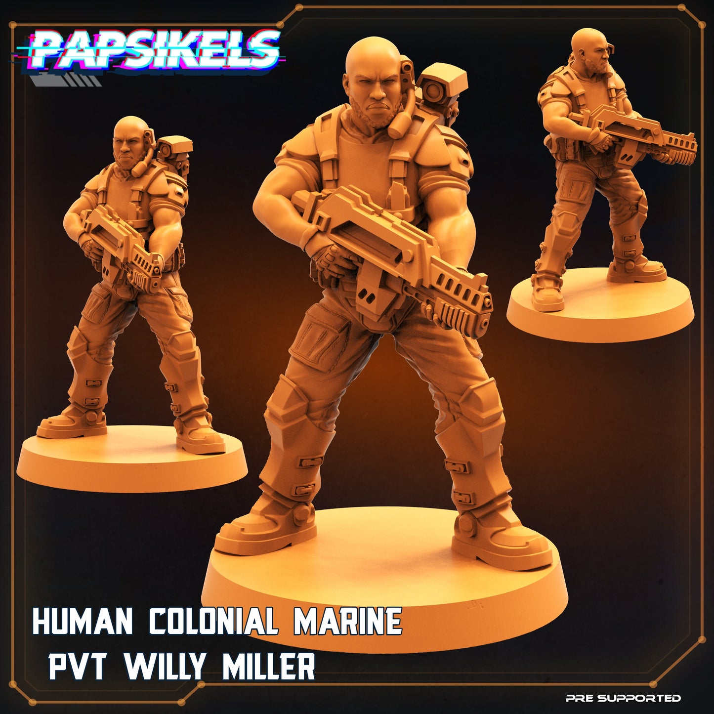 Human Colonial Marines from Space Rambutan by Papsikels Miniatures