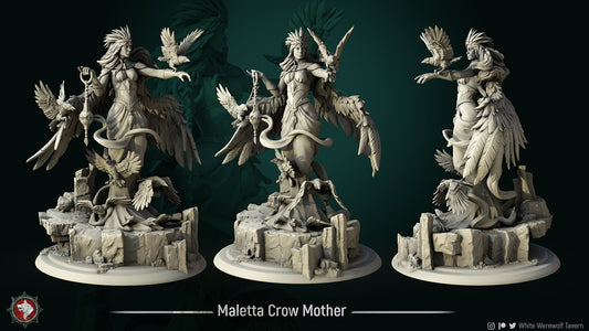 Maletta the Crow Mother from "Raven Invasion" by White Werewolf Tavern Miniatures RPG