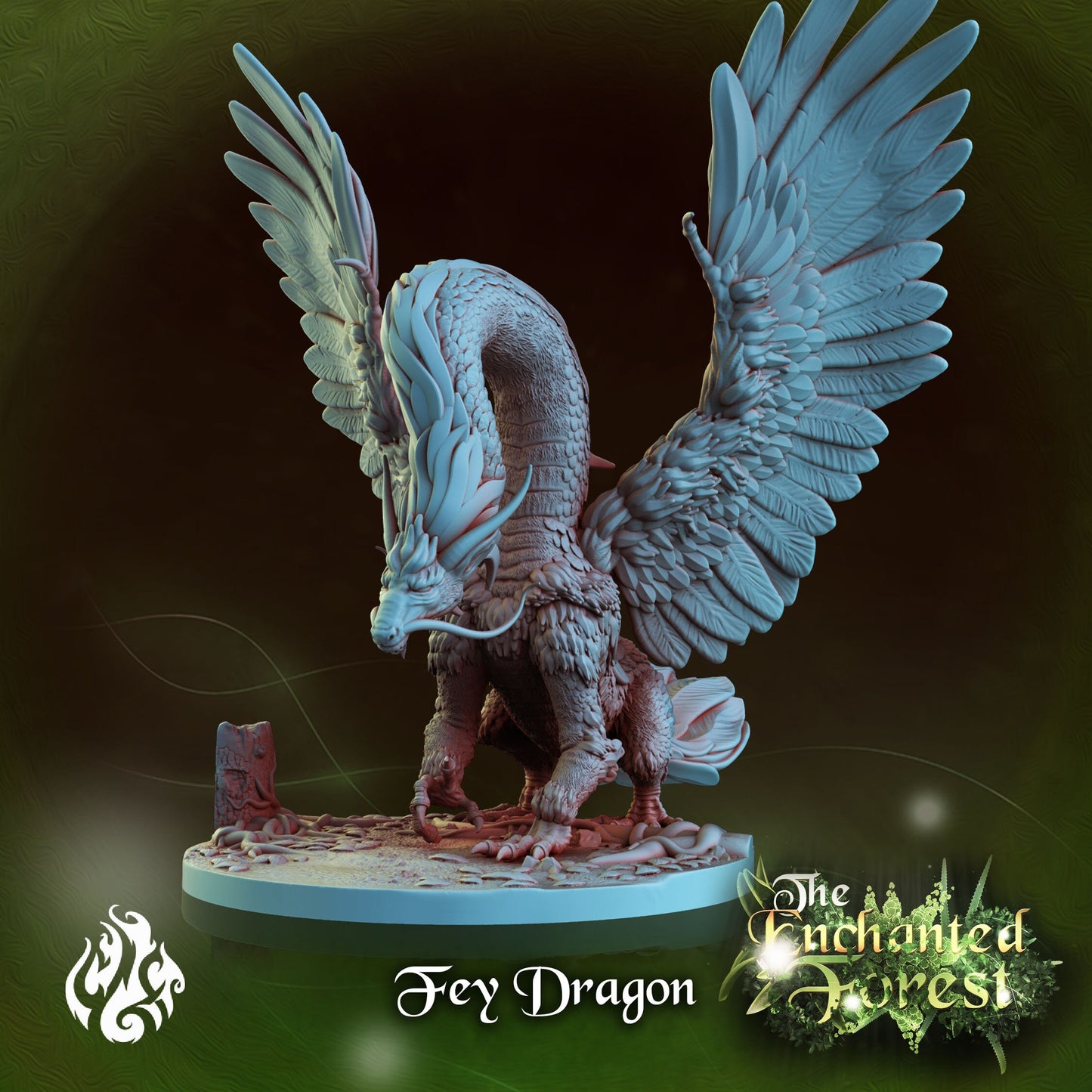 Fey Dragon from "Enchanted Forest" by Crippled God Foundry
