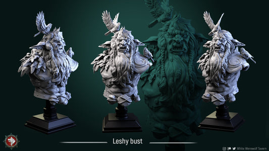 Leshy Bust from "Elven Veil" by White Werewolf Tavern Miniatures RPG