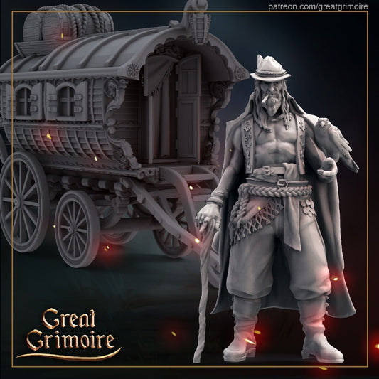 Dale with Caravan from "Caravan" from Great Grimoire Miniatures RPG