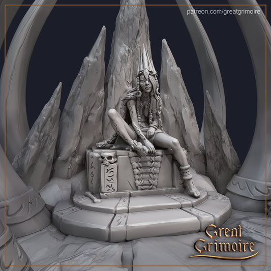 Frost Queen from "Frozen Grove" by Great Grimoire Miniatures RPG