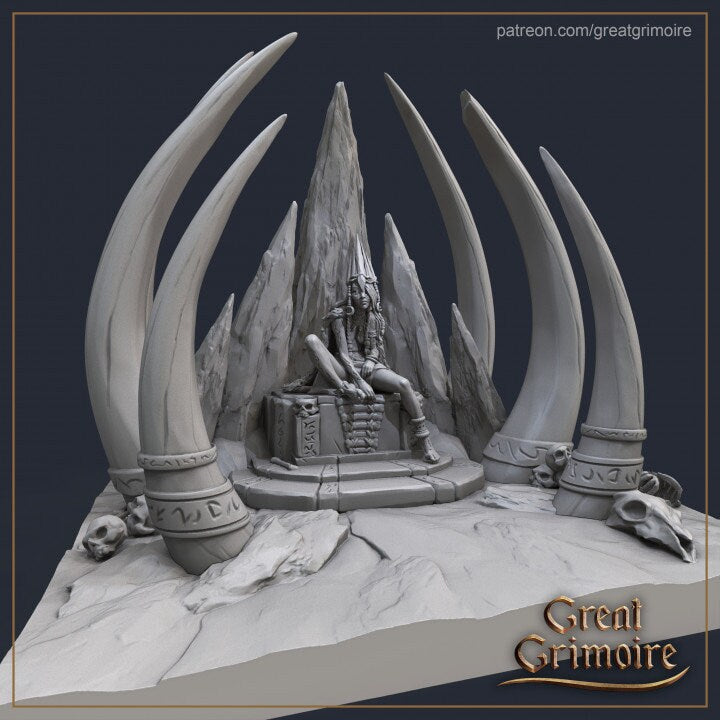 Frost Queen from "Frozen Grove" by Great Grimoire Miniatures RPG