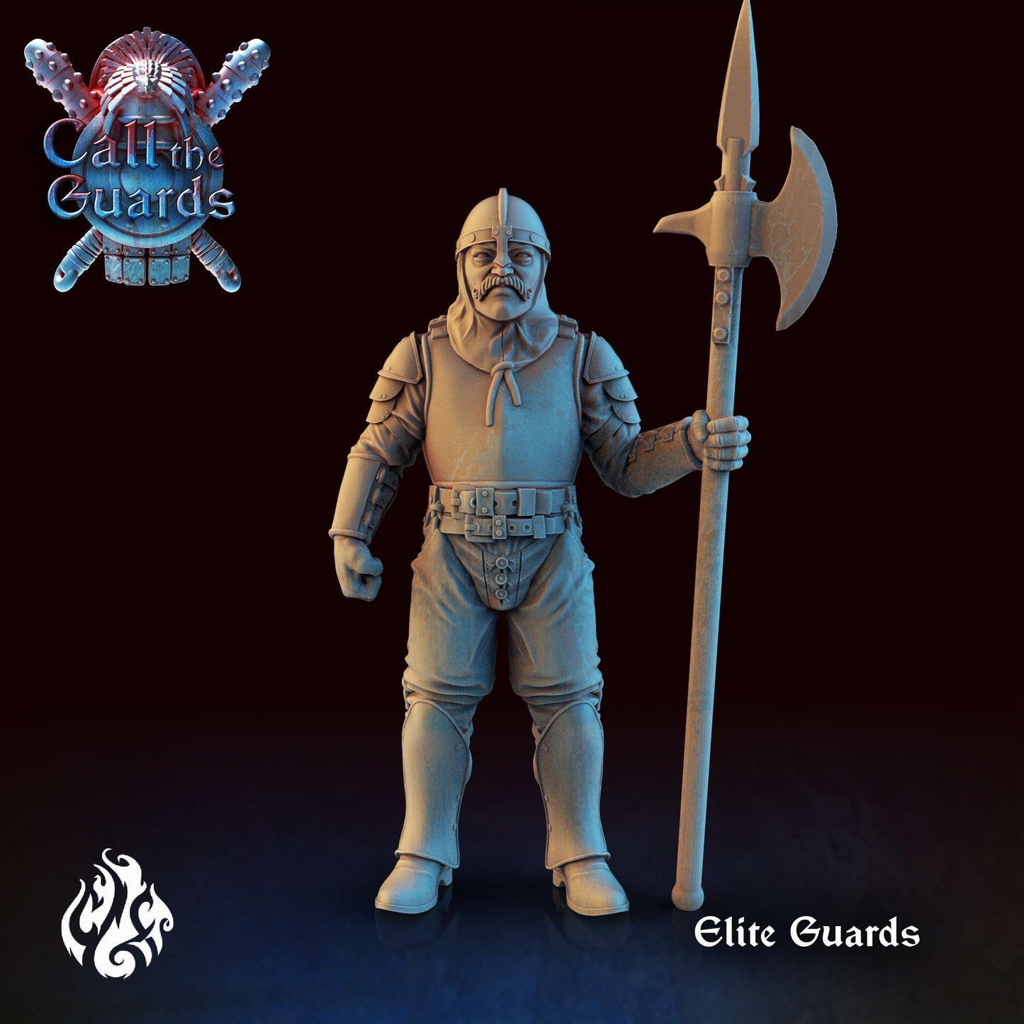 Elite Guards from "Call the Guards" by Crippled God Foundry Miniatures RPG