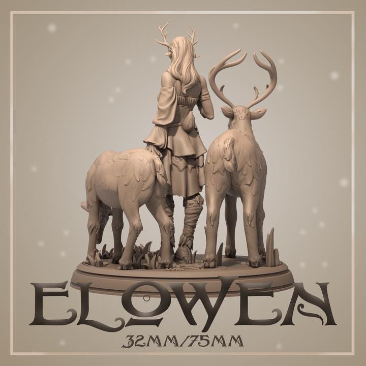 Elowen  Pin Up by Dungeons and Maidens Miniatures
