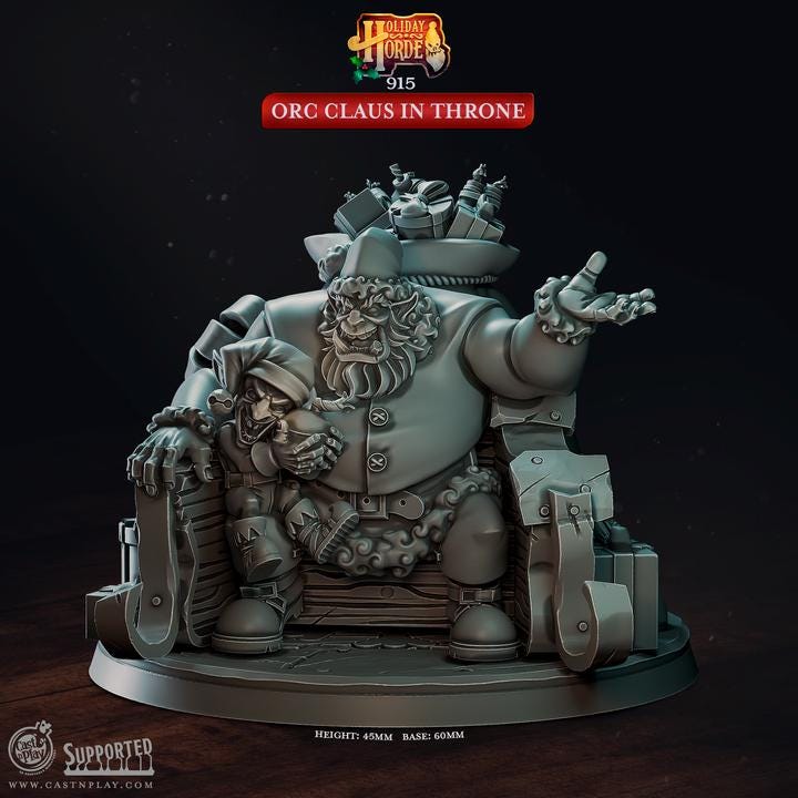 Holiday Horde Collection By Cast N Play Miniatures