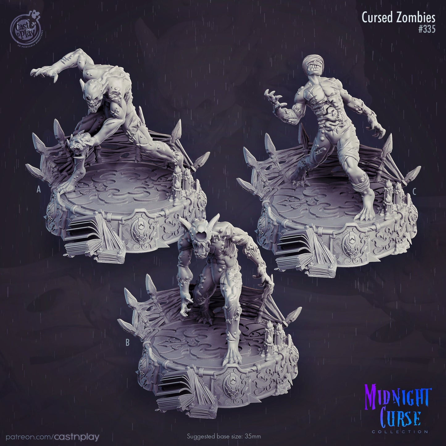 Midnight Curse Collection By Cast N Play Miniatures