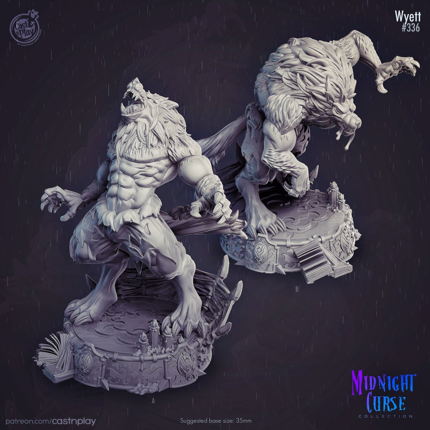 Midnight Curse Collection By Cast N Play Miniatures