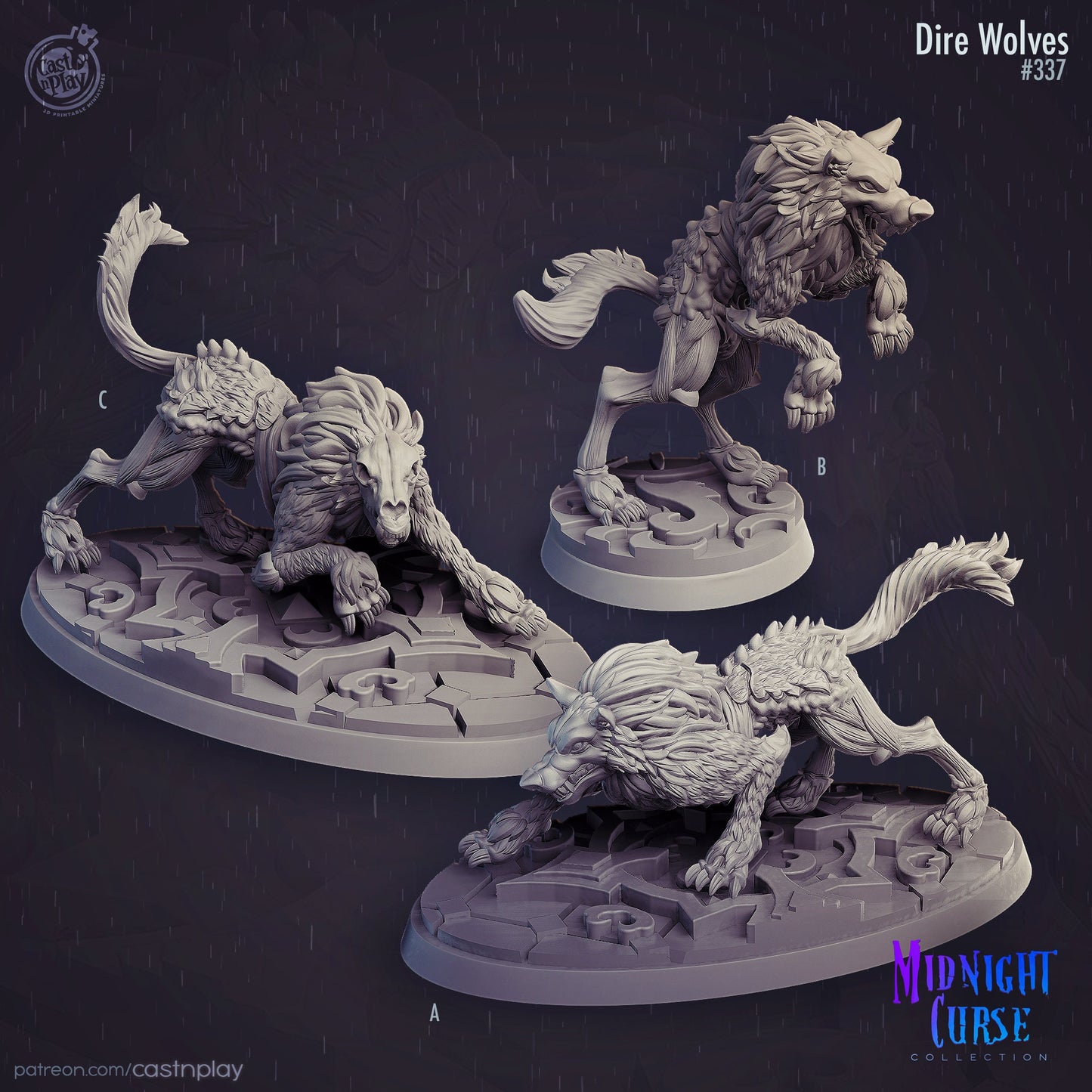 Midnight Curse Collection By Cast N Play Miniatures