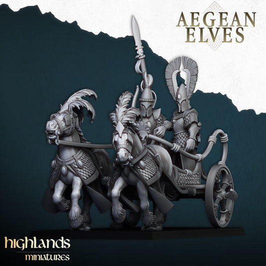 Aegean Elf Chariot of Aegean Elves  by Highland Miniatures