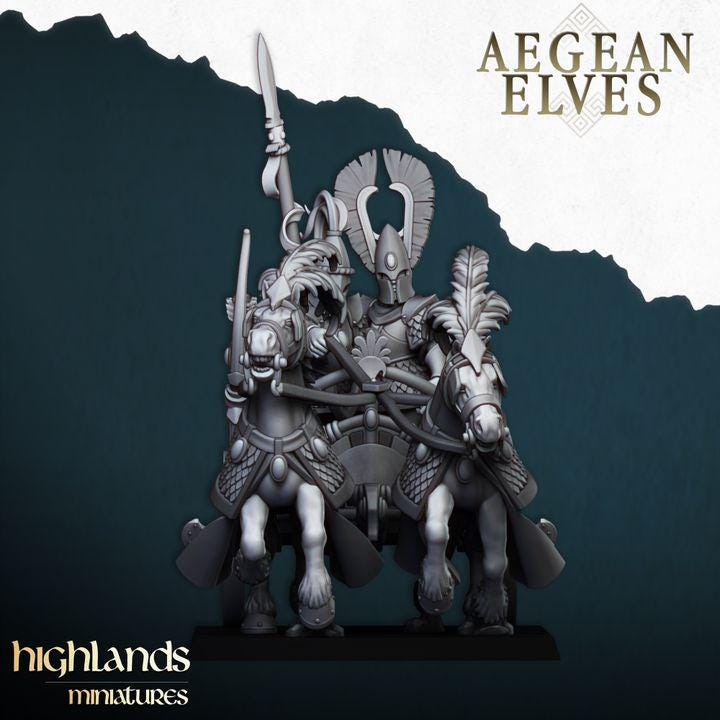 Aegean Elf Chariot of Aegean Elves  by Highland Miniatures