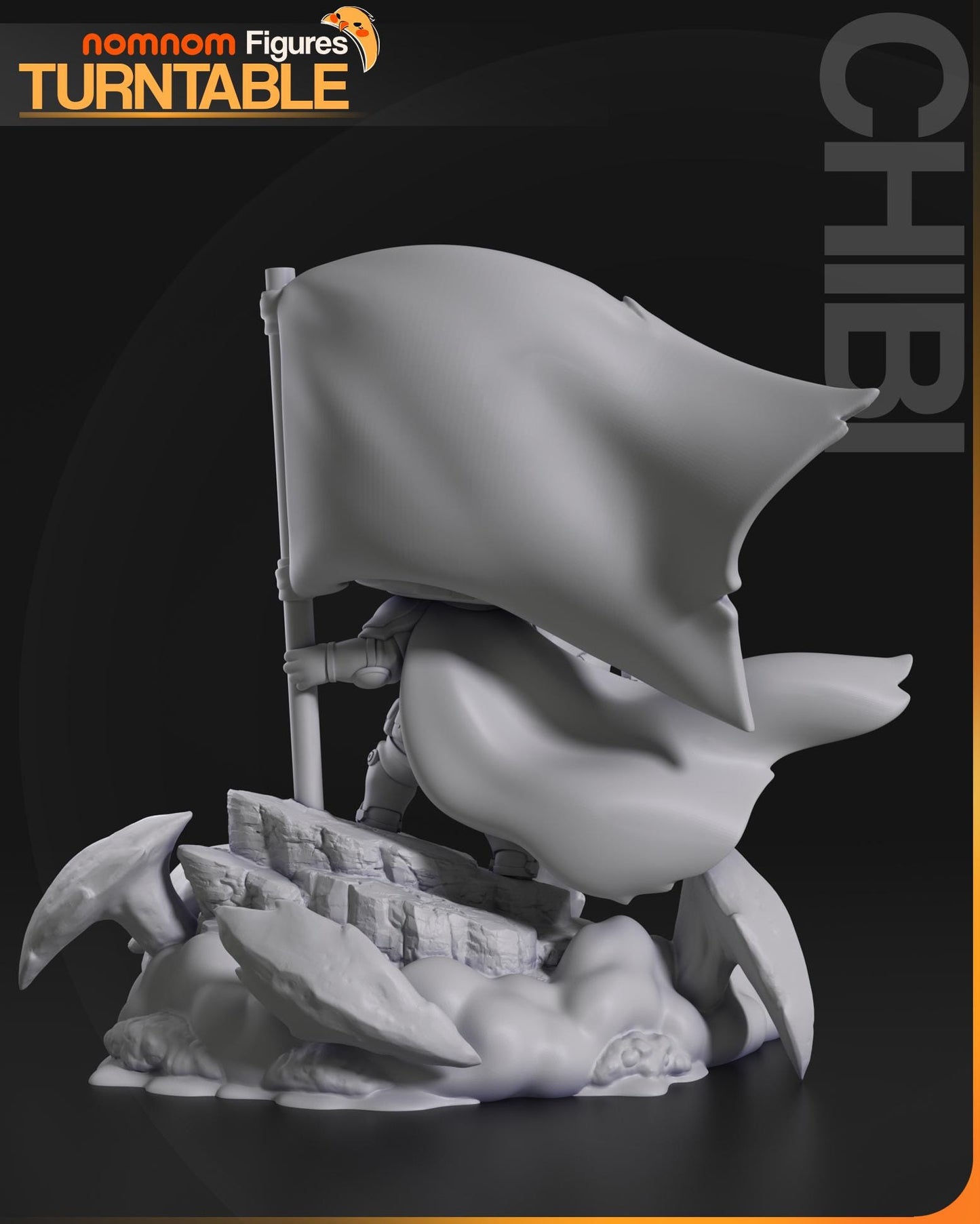 Chibi Helldiver Statue Model Kit by Nom Nom Figures