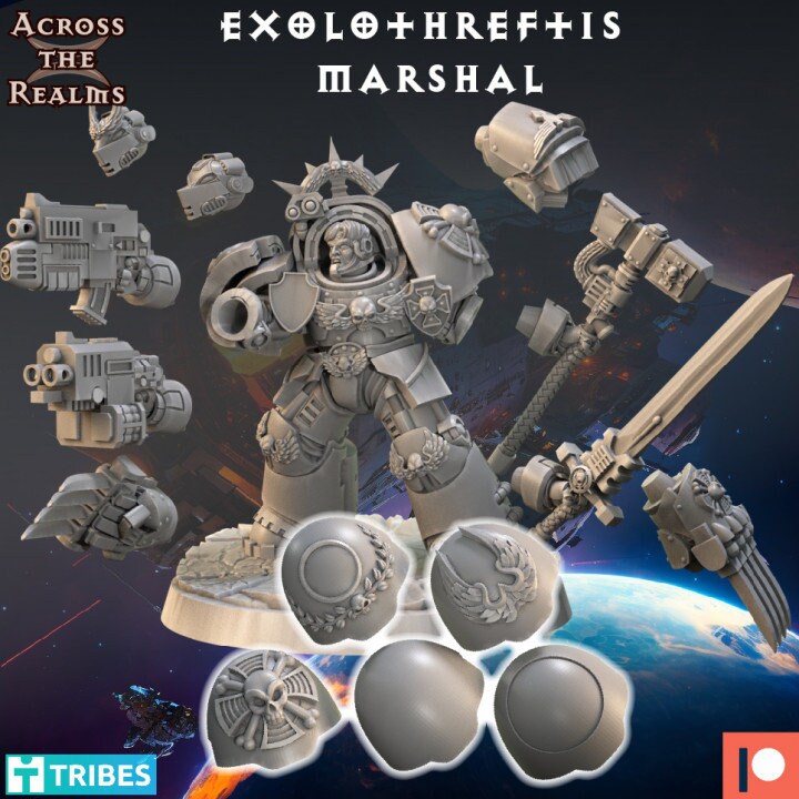 Grimdark Exolothreftis Marshal by Across the Realms Miniatures