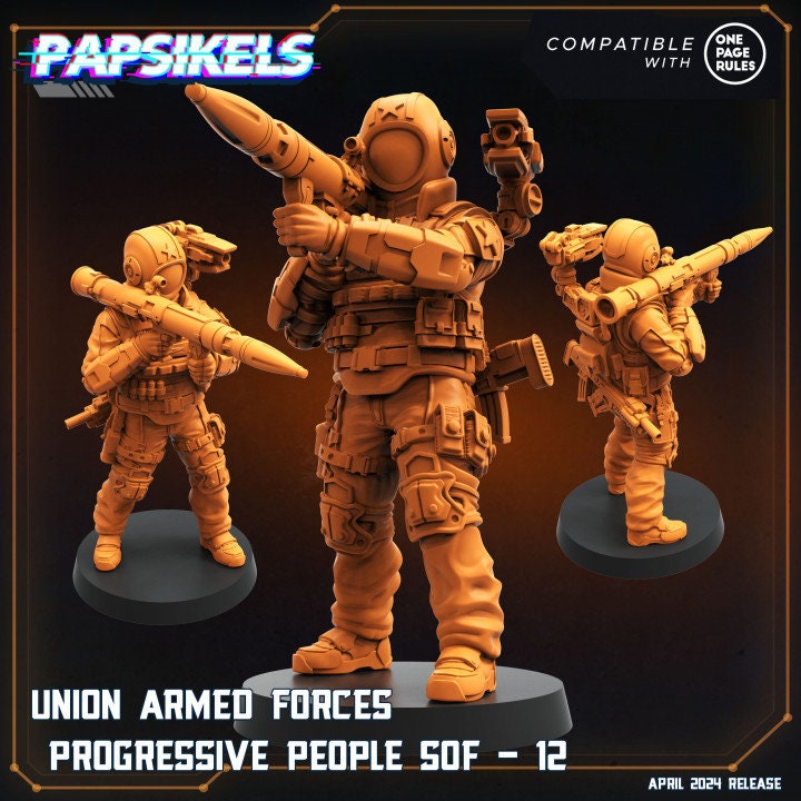 Union Armed Forces Progressive People by Papsikels Miniatures