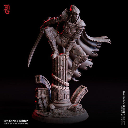 Ivy Elf Rogue from "Clash of Fate and Faith" by Flesh of Gods Miniatures