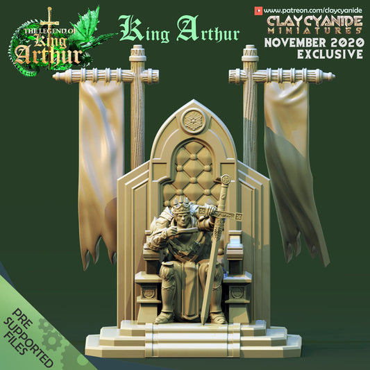 King Arthur from "Legend of King Arthur" by Clay Cyanide Miniatures