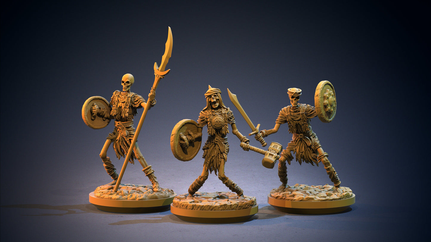 Skeleton Warriors from "Arabian Nights" by Clay Cyanide Miniatures