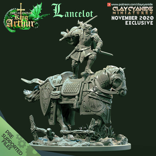 Lancelot from "Legend of King Arthur" by Clay Cyanide Miniatures