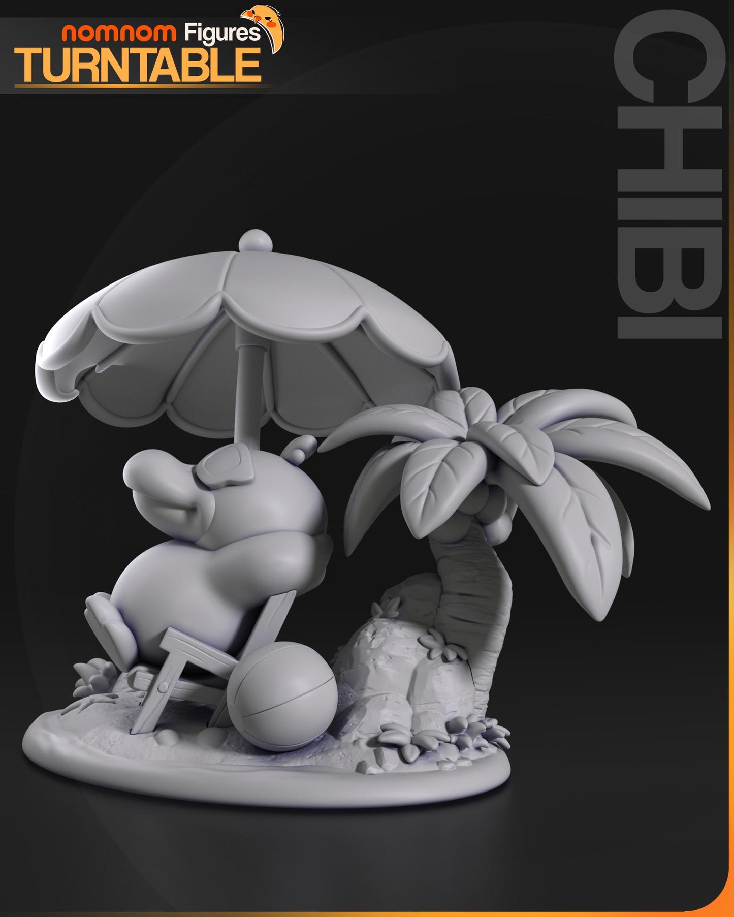Chibi Psyduck Statue Model Kit by Nom Nom Figures