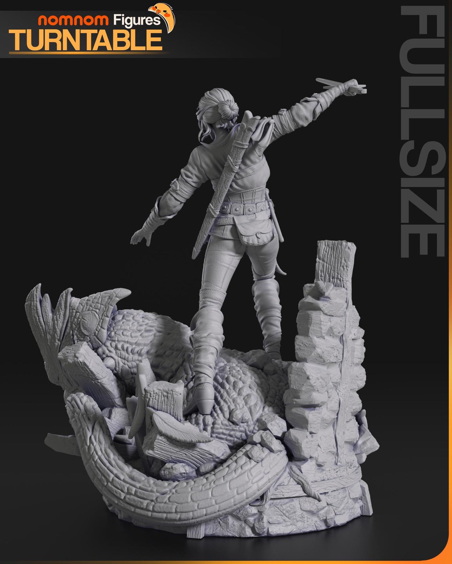 Ciri Statue Model Kit by Nomnom Figures