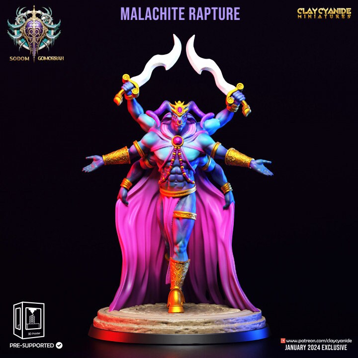 Malachite Rapture  by Clay Cyanide Miniatures