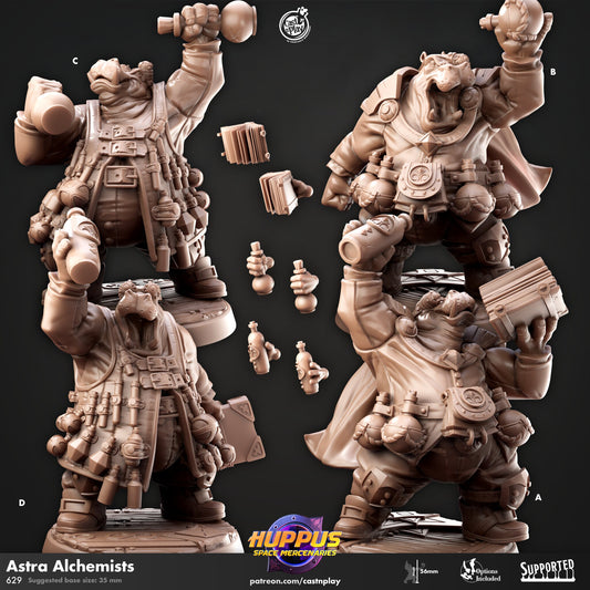 Huppus Astra Alchemists from "Space Mercenaries" by Cast N Play Miniatures