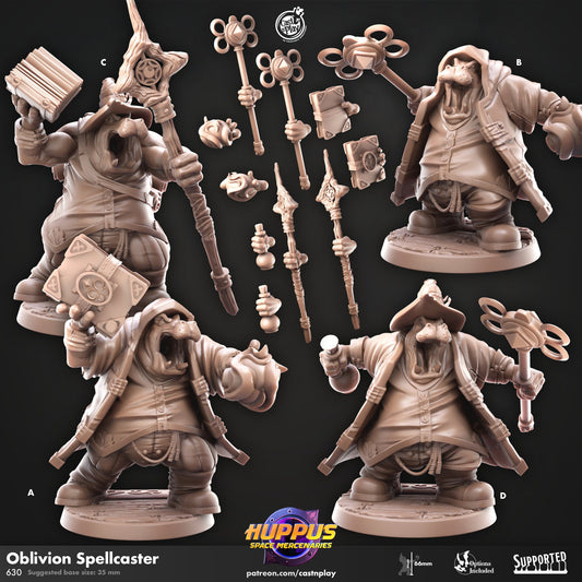 Huppus Oblivion Spellcasters from "Space Mercenaries" by Cast N Play Miniatures