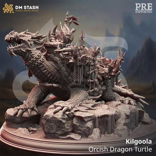 Kilgora Dragon Turtle  from "Orcish Incursion" by DM Stash Miniatures