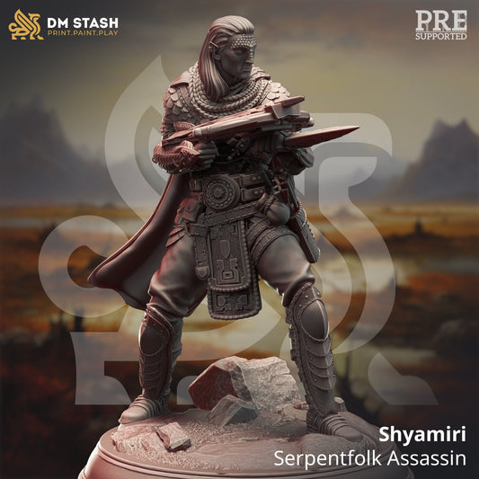 Shyamiri Serpentfolk Assassin  from "Orcish Incursion" by DM Stash Miniatures