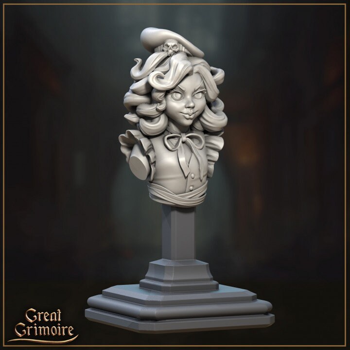 Bakery Girl from "Merchants of the Mystic Market" by Great Grimoire Miniatures
