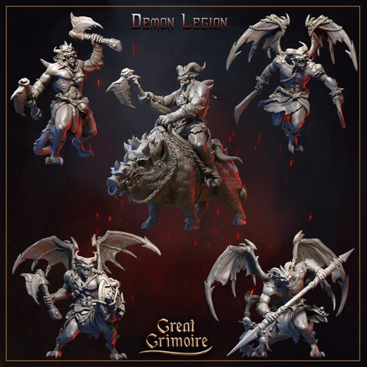 Demon Legion from "Burning Chaos" by Great Grimoire Miniatures