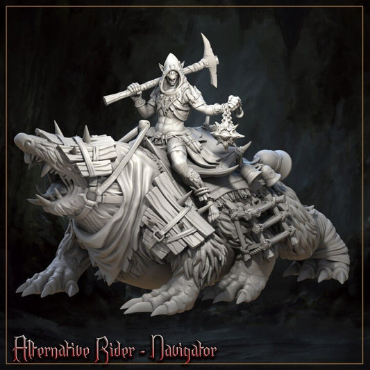 Mole Rider from "Horrors of the Underground" by Great Grimoire Miniatures