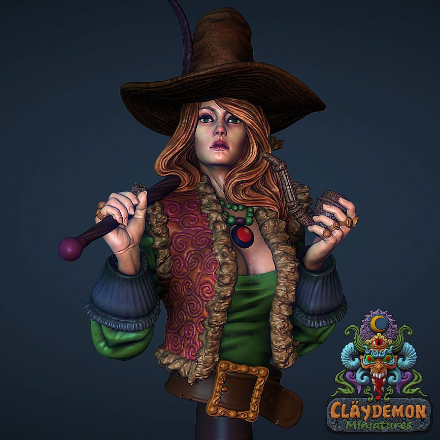 The Dream Conjurer Bust by Claydemon Miniatures