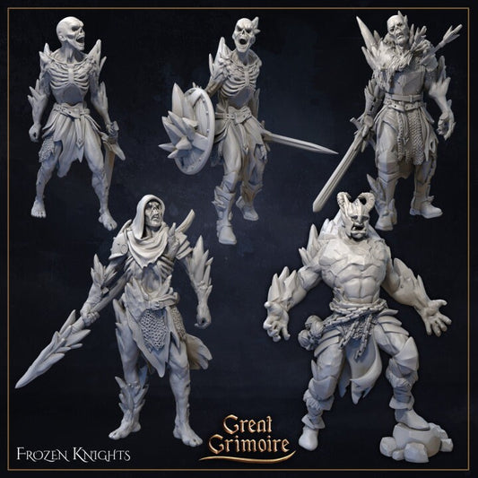 Frozen Knights from "Elemental Awakening" by Great Grimoire Miniatures