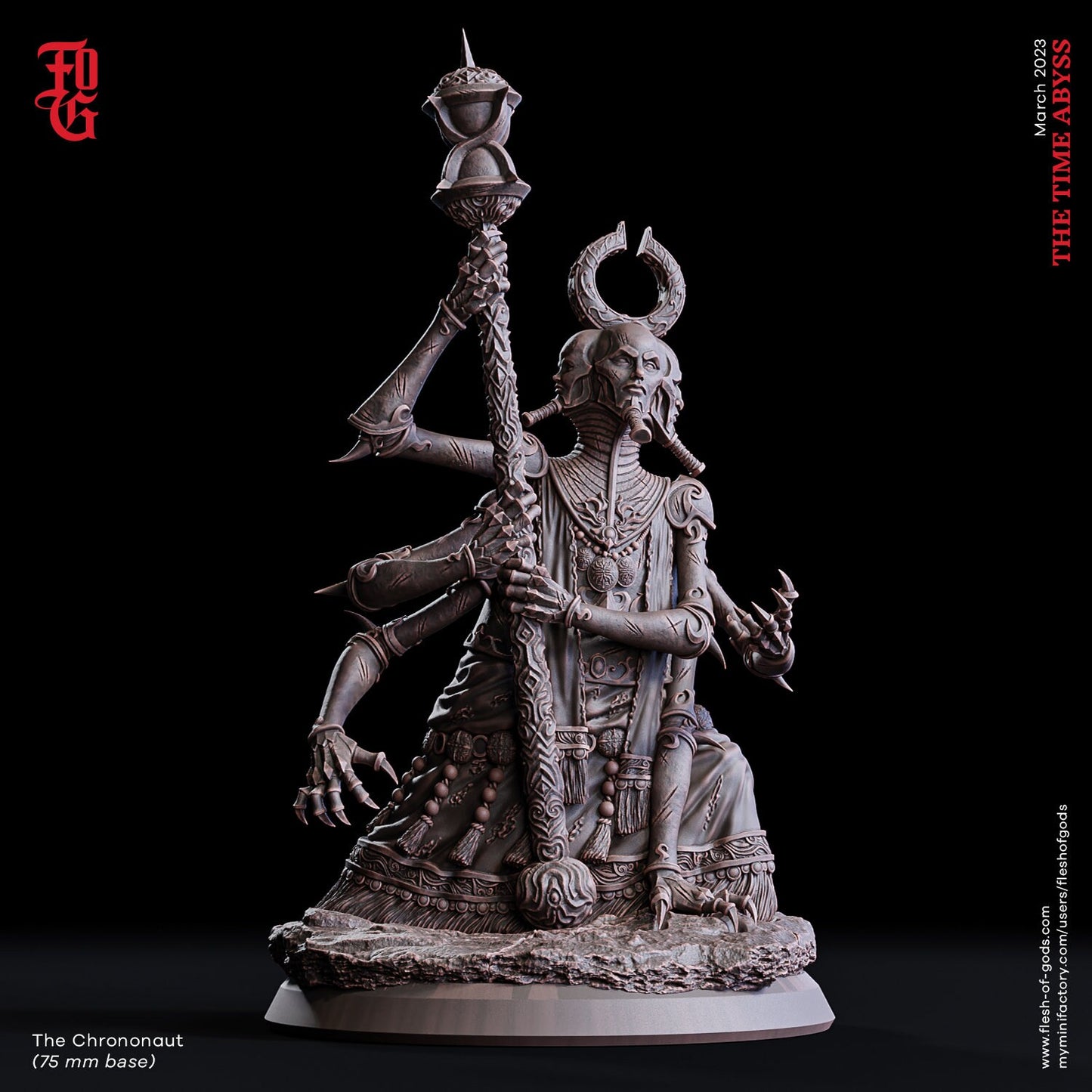 Chrononaut from "Time Abyss" by Flesh of Gods Miniatures