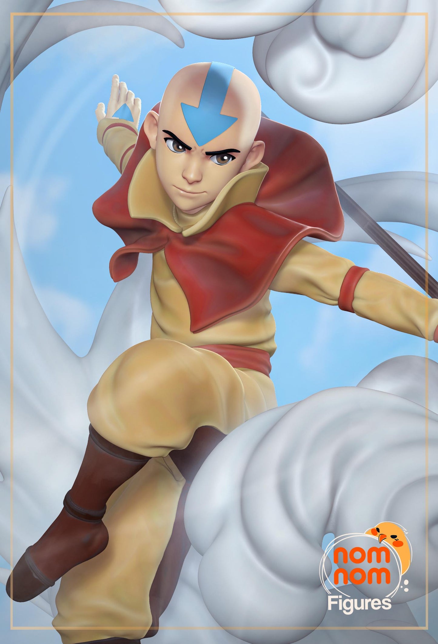 Air Monk Statue Model Kit by Nomnom Figures