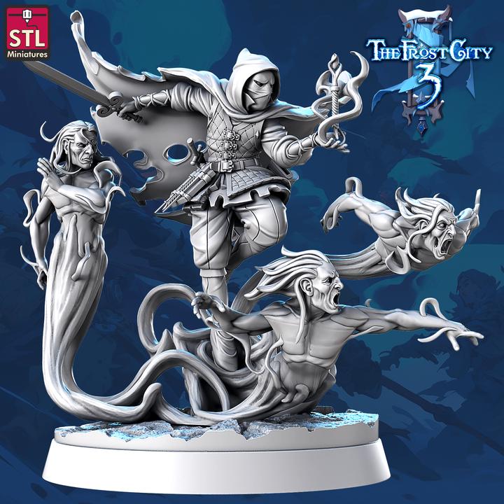Malcor Wizard from Frost City 3 by STL Miniatures